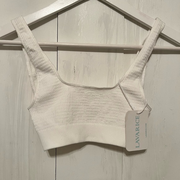 LAVARICE White Swim / Bra Top NWT XS/S - Picture 10 of 10